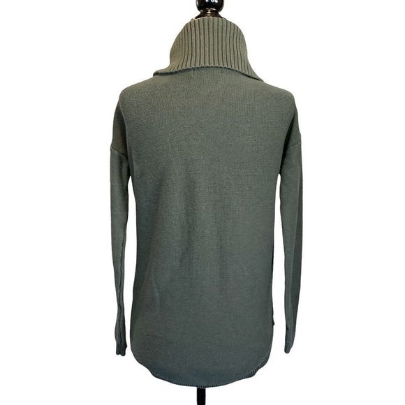 Banana Republic Cable Knit Turtleneck Green Sweater Size S - Picture 4 of 8